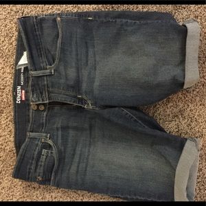 Ladies size 16 rolled denim shorts